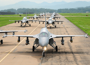 T-50 Group Display in ROKAF Airbase