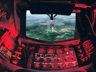 KC-135 BOPTT Refueling fighter aircraft with Boom
