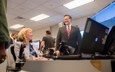 U.S. Secretary of Education Tries a ACME Dynamic Motion Seat